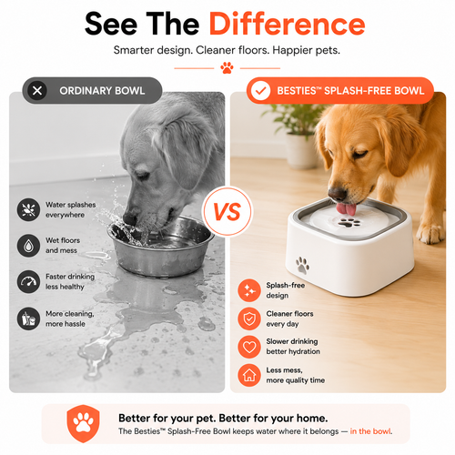 Besties™ Splash-Free Water Bowl