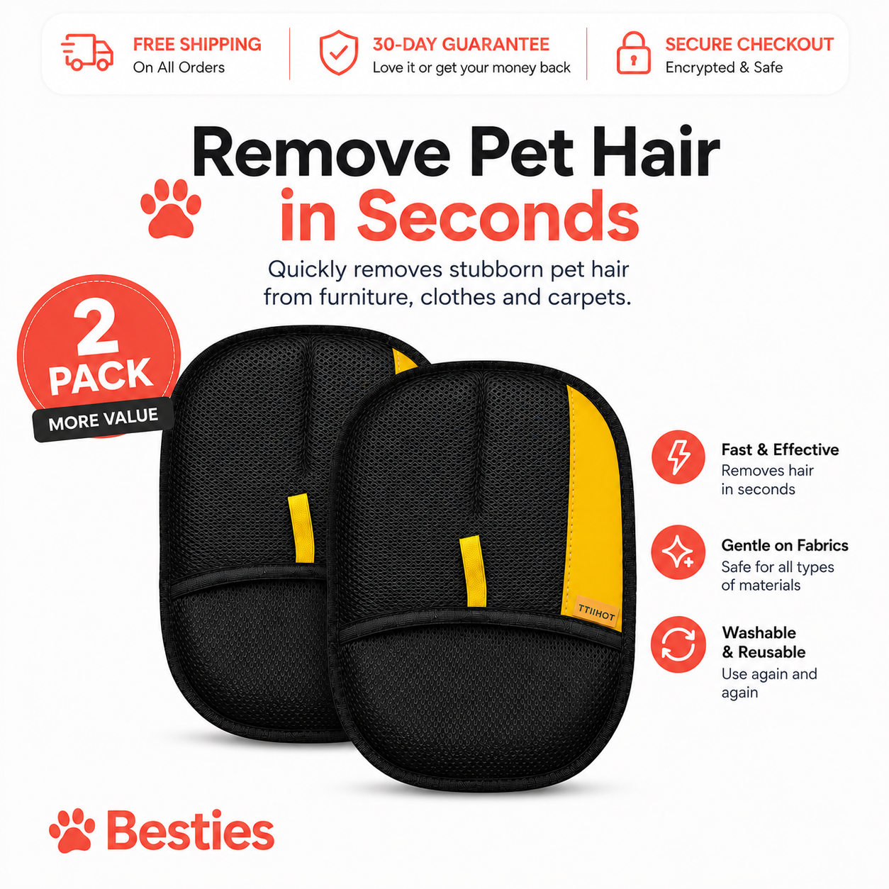 FurSwipe™ Pet Hair Remover