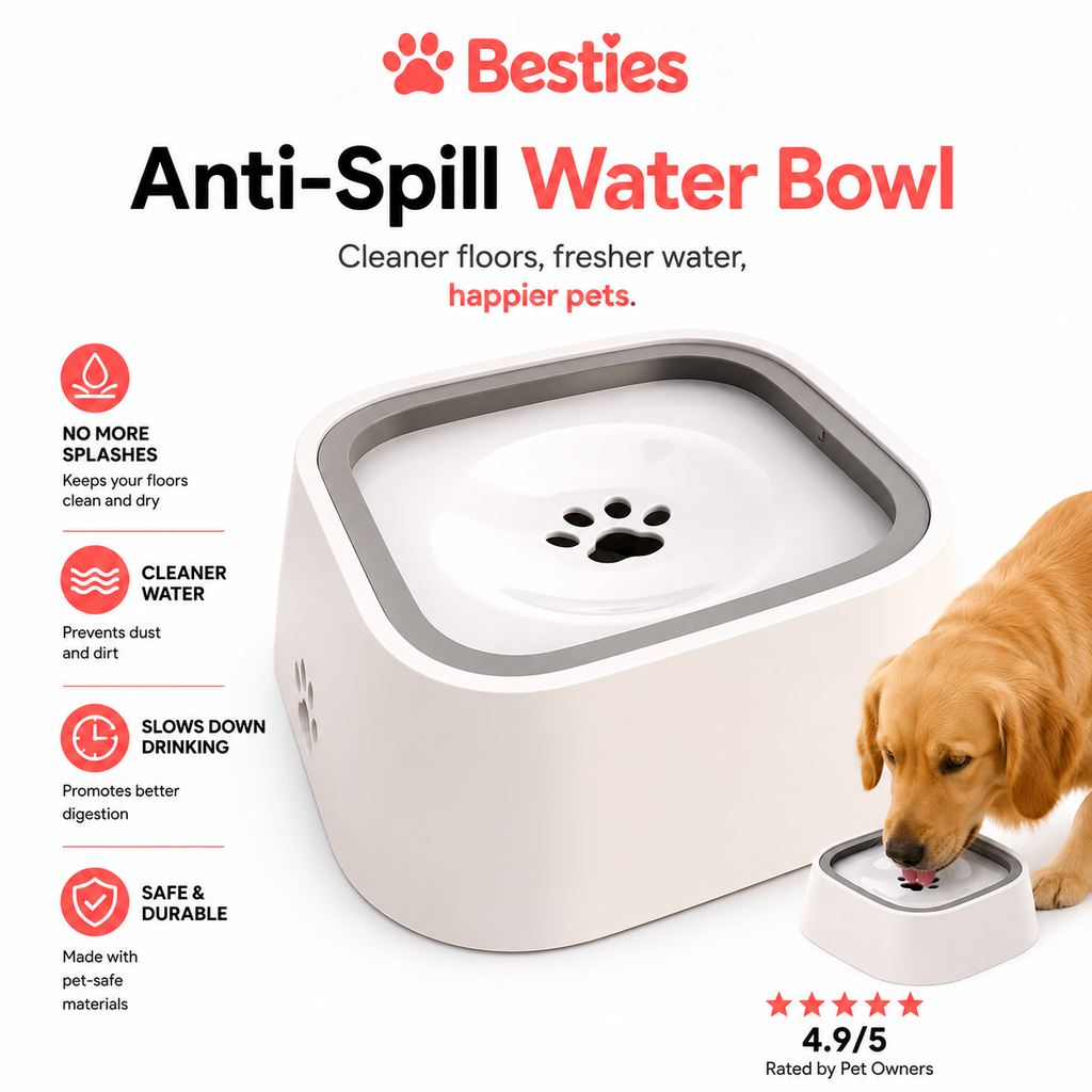 Besties™ Splash-Free Water Bowl